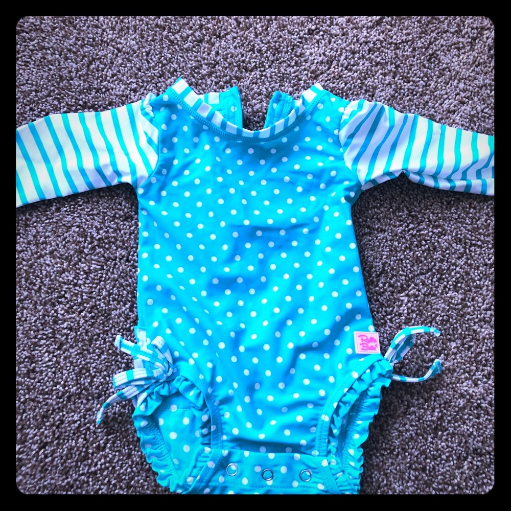 Ruffle butts swimsuit- baby 3/6 months